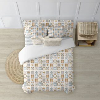 Κάλυψη παπλώματος Kids&Cotton Leer Πολύχρωμο 175 Νήματα 240 x 220 cm