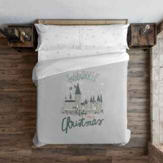 Κάλυψη παπλώματος Harry Potter Hogwarts Πολύχρωμο 175 Νήματα 260 x 240 cm Kρεβάτι 180 εκ