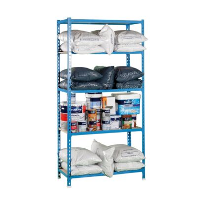 Shelves Simon Rack Maderclick Plus 5/500 750 kg Metal 5 Shelves Particleboard (200 x 100 x 50 cm) - Ράφια Μέταλλο Ράφια τσιπ  ματ