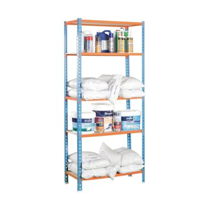 Ράφια Simon Rack Maderclick 5/400 750 kg Μέταλλο 5 Ράφια τσιπ - ματ (180 x 90 x 40 cm)