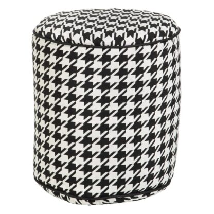 Puff πολυεστέρας 45 x 45 x 45 cm 100% βαμβάκι Houndstooth