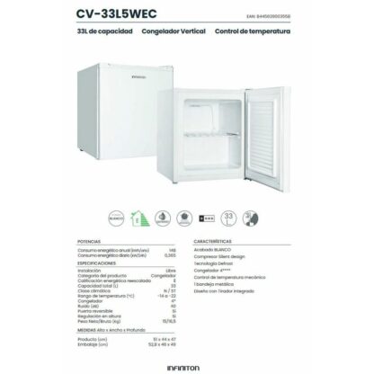 Ψύκτης Infiniton CV-33L5WEC Λευκό 33 L