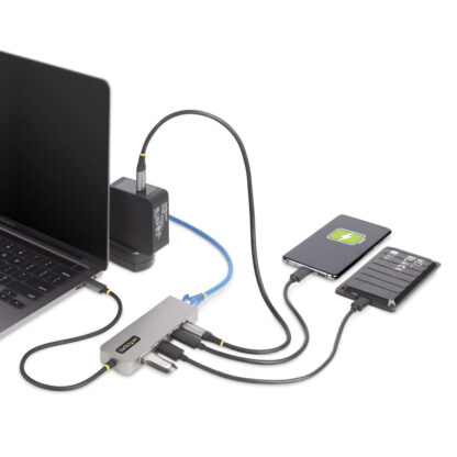 USB-C Hub Startech 10G2A1C25EPD-USB-HUB Γκρι