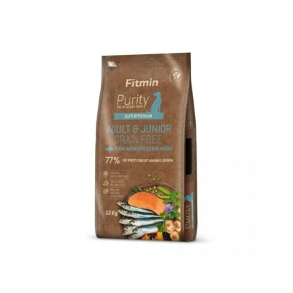 Φαγητό για ζώα Fitmin Purity Grainfree Adult&Junior fish Ψάρια 12 kg