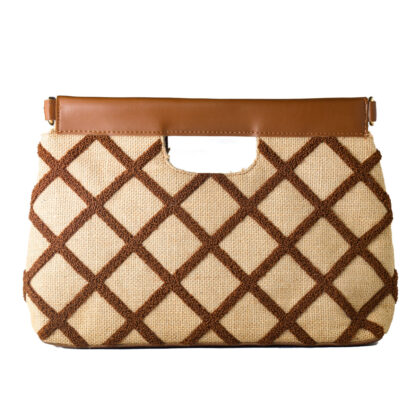 Γυναικεία Τσάντα Laura Ashley VALETTA-QUILTED-TAN Καφέ 30 x 20 x 9 cm