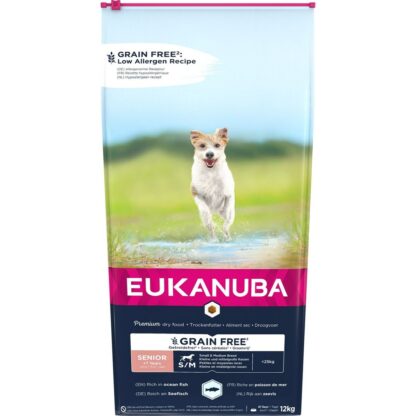 Φαγητό για ζώα Eukanuba Grain Free Senior small/medium breed Ανώτερο Ψάρια 12 kg