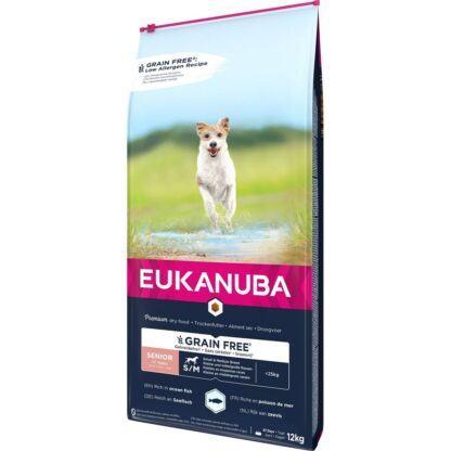 Φαγητό για ζώα Eukanuba Grain Free Senior small/medium breed Ανώτερο Ψάρια 12 kg