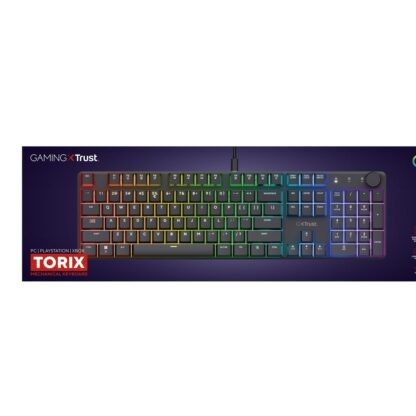 Πληκτρολόγιο Trust GXT 866 TORIX Μαύρο Qwerty US