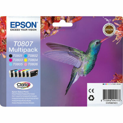 Αυθεντικό Φυσίγγιο μελάνης Epson C13T08074011 Multipack T0807