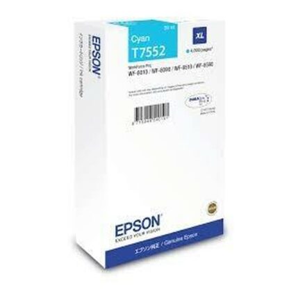 Αυθεντικό Φυσίγγιο μελάνης Epson T7552 Μπλε Κυανό