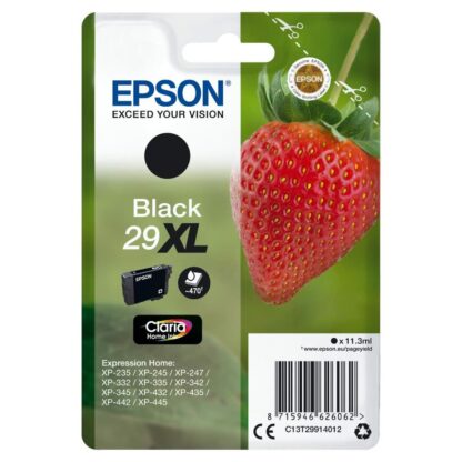 Αυθεντικό Φυσίγγιο μελάνης Epson 29 XL Μαύρο (x10)