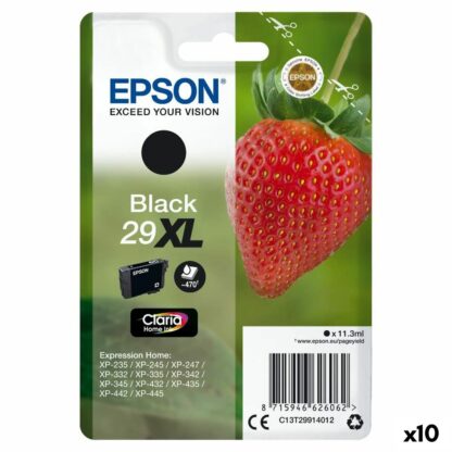 Αυθεντικό Φυσίγγιο μελάνης Epson 29 XL Μαύρο (x10)