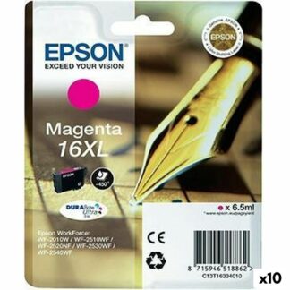 Αυθεντικό Φυσίγγιο μελάνης Epson DURABRITE ULTRA INK - Nº16XL Κυανό (x10)