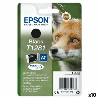 Αυθεντικό Φυσίγγιο μελάνης Epson STYLUS S22/SX125/ SX 235W /420W/425W, OFFICE BX305F Μαύρο (x10)