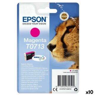 Αυθεντικό Φυσίγγιο μελάνης Epson STYLUS D-78/92/120/DX-4000/5000/6000/7000F Μαύρο (x10)