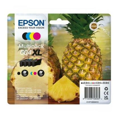 Αυθεντικό Φυσίγγιο μελάνης Epson XP-2200 WF-2910DWF 604XL Μαύρο/Κυανό/Ματζέντα/Κίτρινο (8 Μονάδες)