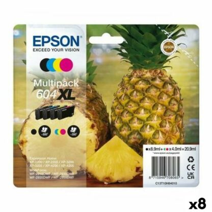 Αυθεντικό Φυσίγγιο μελάνης Epson XP-2200 WF-2910DWF 604XL Μαύρο/Κυανό/Ματζέντα/Κίτρινο (8 Μονάδες)