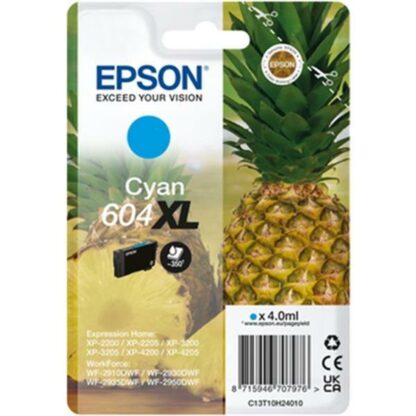 Αυθεντικό Φυσίγγιο μελάνης Epson XP-2200 WF-2910DWF Κυανό (x10)