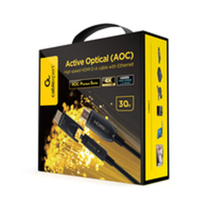 Καλώδιο HDMI GEMBIRD CCBP-HDMID-AOC-30M Μαύρο 30 m