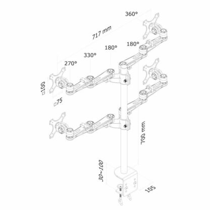 Βάση Τηλεόρασης Neomounts FPMA-D935D4 26" 6 κιλά