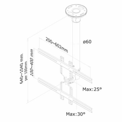 Βάση Τηλεόρασης Neomounts FPMA-C400SILVER 52" 35 kg