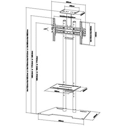 Βάση Τηλεόρασης Neomounts PLASMA-M1700ES 55" 50 kg 35 kg