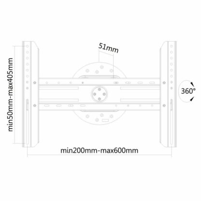 Βάση Τηλεόρασης Neomounts LED-WR100BLACK 75" 50 kg