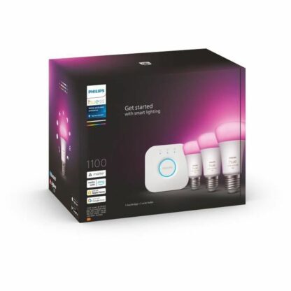 Έξυπνη Λάμπα Philips Kit de inicio: 3 bombillas inteligentes E27 (1100) 9 W E27 6500 K 806 lm