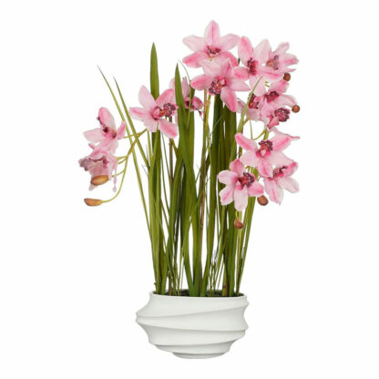 Διακοσμητικό Φυτό Mica Decorations Cymbidium πολυεστέρας Ορχιδέα 81 x 49 x 40 cm Τεχνητό