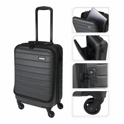 Βαλίτσα Καμπίνας Τρόλεϊ Proworld fb5000420 Μαύρο 37 L 35 x 22 x 55,5 cm