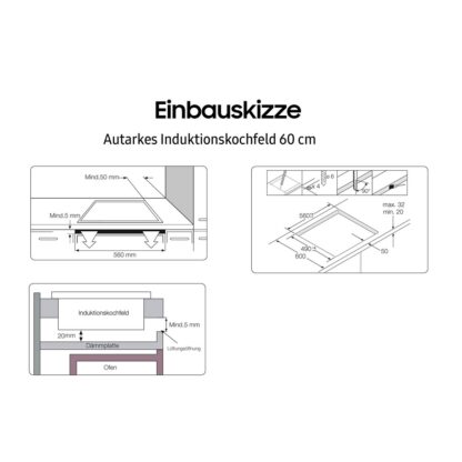 Επαγωγική Πλάκα Samsung NZ64M3NM1BB 60 cm 7200 W