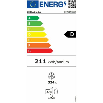 Ψύκτης LG GFM61MCCSF  185 Μαύρο 324 L