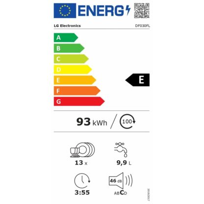 Πλυντήριο πιάτων LG DF030FL Χάλυβας 60 cm