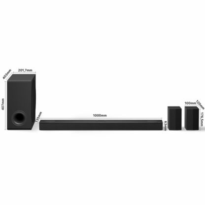 Σύστημα Ηχείων Soundbar LG S80TR.DEUSLLK Μαύρο 580 W