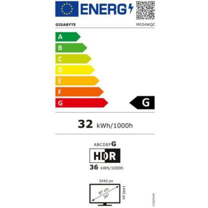 Οθόνη Gigabyte MO34WQC 34" 175 hz Wide Quad HD