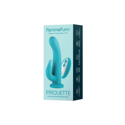 Συσκευή Δόνησης Dual Stimulation Vibe FemmeFunn Pirouette Τυρκουάζ