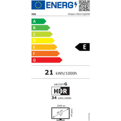 Οθόνη Gaming MSI Modern MD272QXPW 27" Wide Quad HD 100 Hz