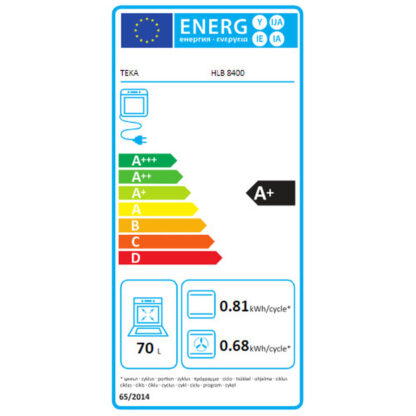 Φούρνος Πολλαπλών Χρήσεων Teka HLB 8400 70 L A+ 3215W 1400 W 3215 W 70 L