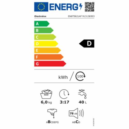 Πλυντήριο ρούχων Electrolux EN6T5621AF 6 Kg 1200 rpm