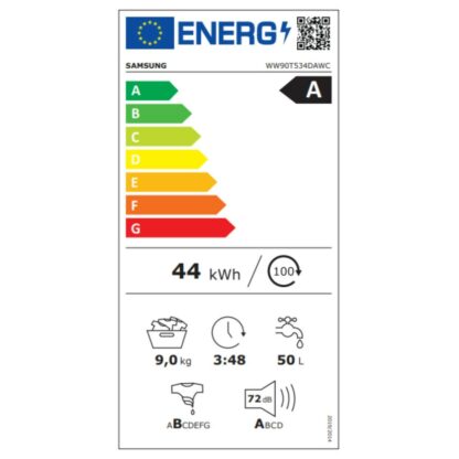 Πλυντήριο ρούχων Samsung WW90T534DAWCS3 60 cm 1400 rpm 9 kg