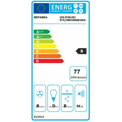 Συμβατικός Απορροφητήρας Mepamsa STILO NEO 60 Μαύρο