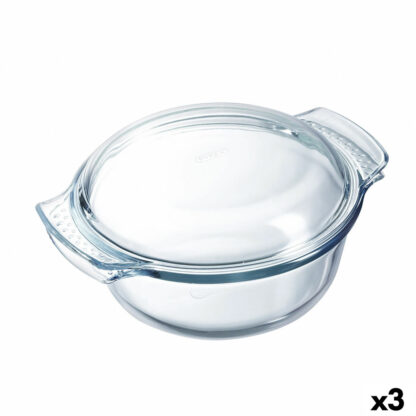 Πιάτο ψησίματος Pyrex Classic Vidrio Διαφανές Γυαλί 33 x 26 x 12 cm Με καπάκι (3 Μονάδες)