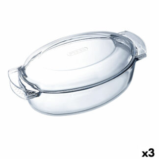 Φόρμα για Κέικ Pyrex Classic Vidrio Διαφανές Γυαλί Επίπεδο Στρόγγυλο 25 x 25 x 4 cm x6