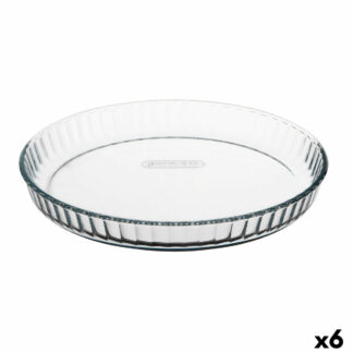 Φόρμα για Κέικ Pyrex Classic Vidrio Διαφανές Γυαλί Επίπεδο Στρόγγυλο 25 x 25 x 4 cm x6