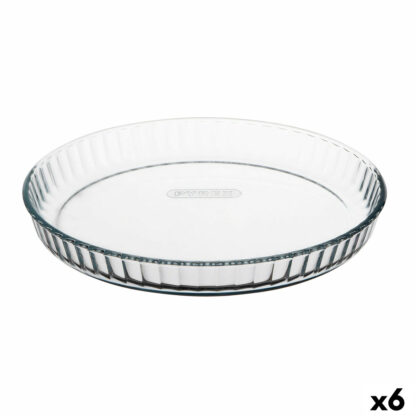 Φόρμα για Κέικ Pyrex Classic Vidrio Διαφανές Γυαλί Επίπεδο Στρόγγυλο 27,7 x 27,7 x 3,5 cm x6