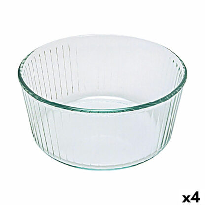 Φόρμα για τον Φούρνο Pyrex Classic Souffle 21 x 21 x 10 cm Διαφανές Γυαλί (4 Μονάδες)