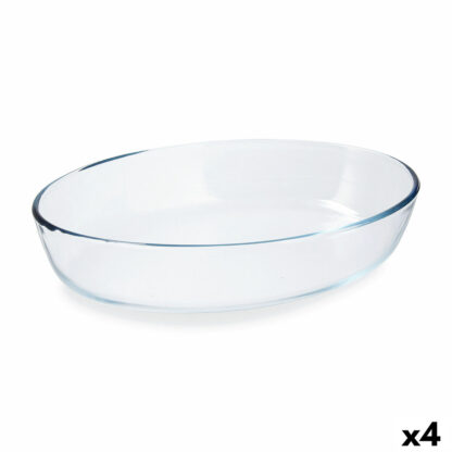 Πιάτο ψησίματος Pyrex Classic Vidrio Διαφανές Γυαλί Οβάλ 30 x 21 x 7 cm (4 Μονάδες)