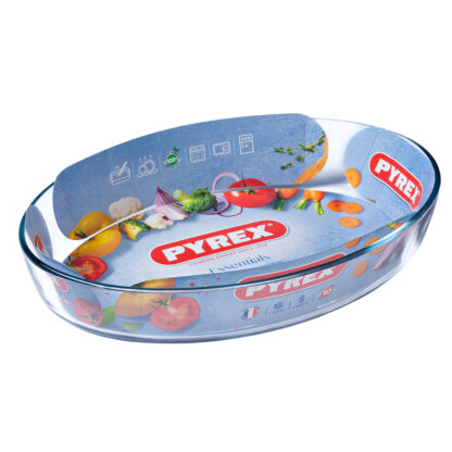 Πιάτο ψησίματος Pyrex Classic Vidrio Διαφανές Γυαλί Οβάλ 35 x 24 x 7 cm (x6)