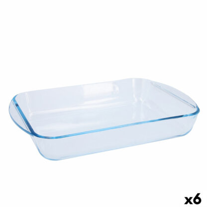 Πιάτο ψησίματος Pyrex Classic Vidrio Διαφανές Γυαλί Ορθογώνιο 35 x 23 x 6 cm (x6)