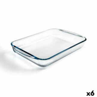 Πιάτο ψησίματος Pyrex Classic Vidrio Διαφανές Γυαλί Οβάλ 30 x 21 x 7 cm (4 Μονάδες)